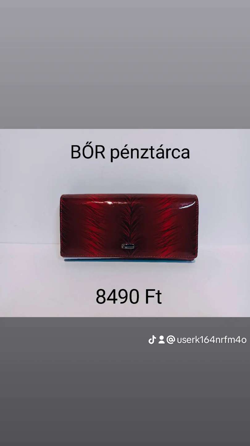 Bőr női pénztárca