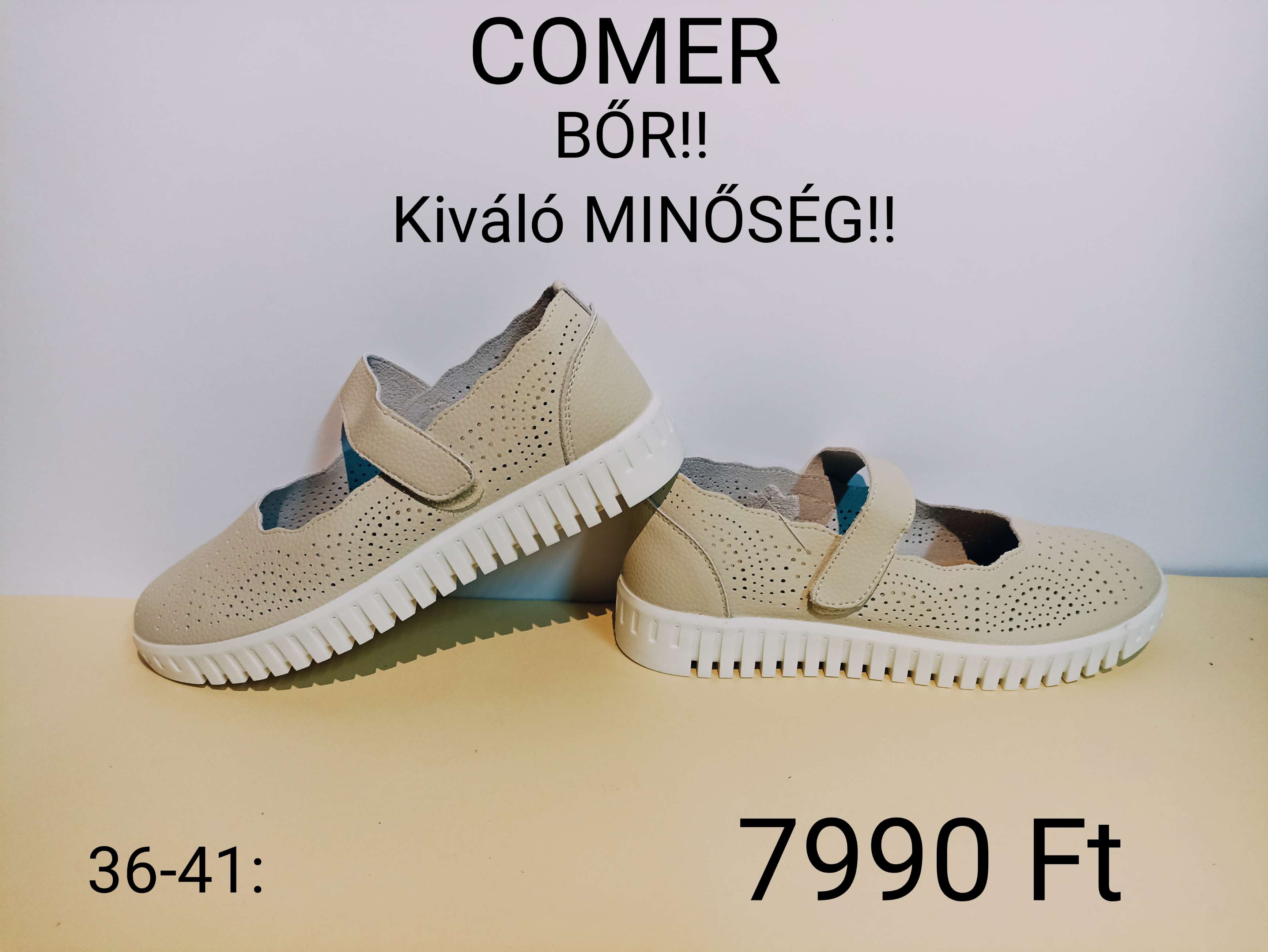 COMER női bőr cipő