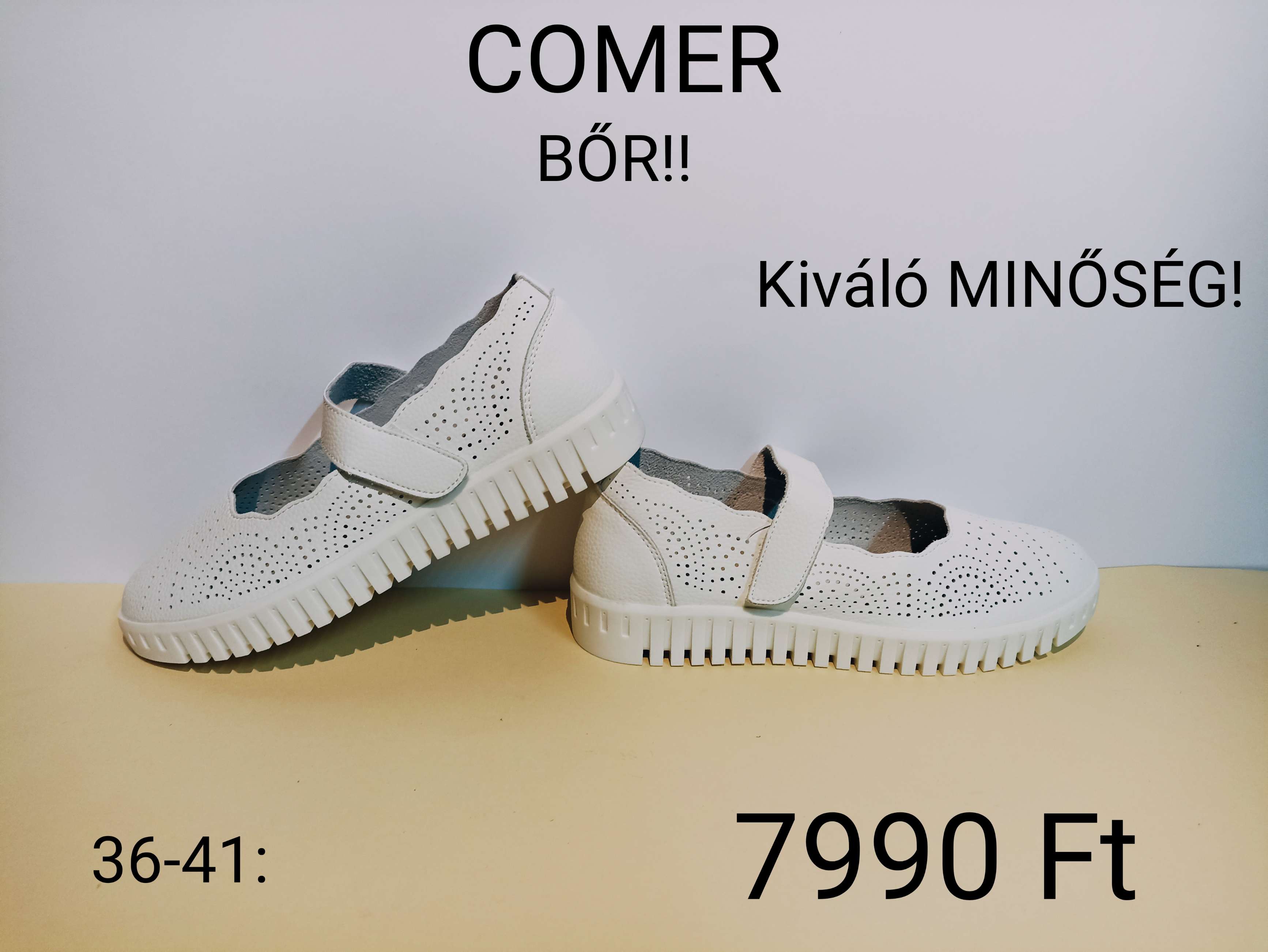 COMER női bőr cipő