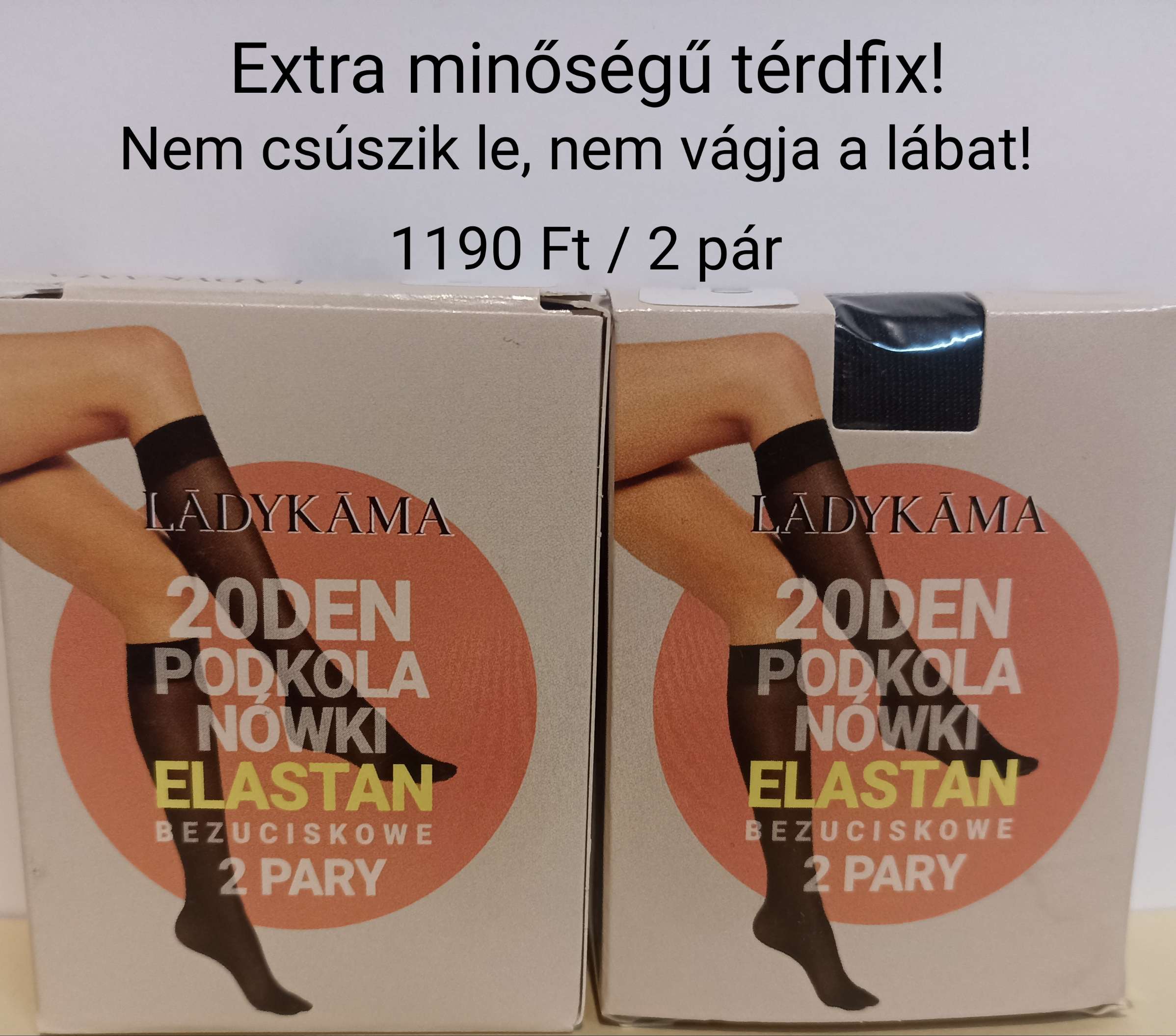 Lycra, üvegszálas térdfix EXTRA
